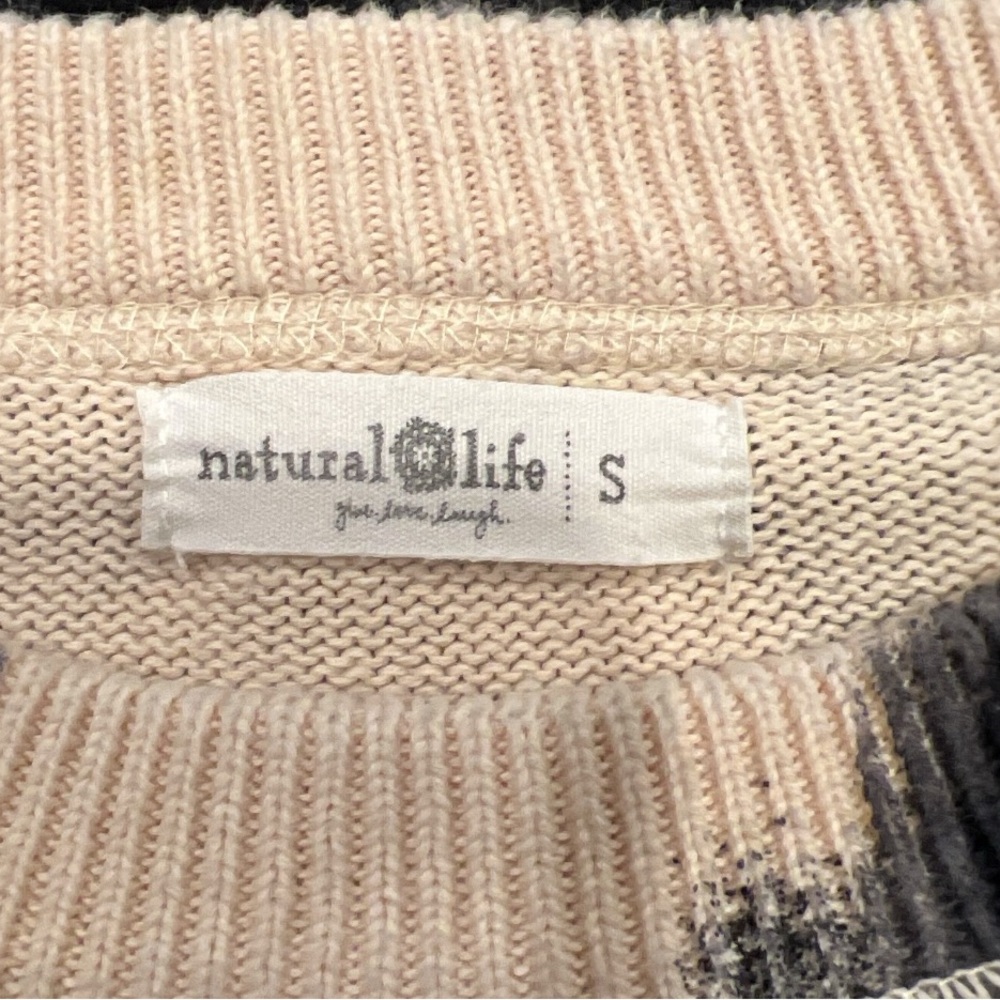 Natural Life women’s tie-dye relaxed boxy crewneck sweater size small - Picture 3 of 4